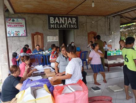 Kegiatan Posyandu ILP Banjar Dinas Melanting